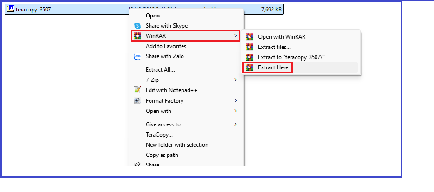 Hứng dẫn c&agrave;i đặt teracopy full crack