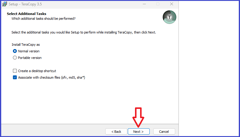 Hứng dẫn c&agrave;i đặt teracopy full crack 3