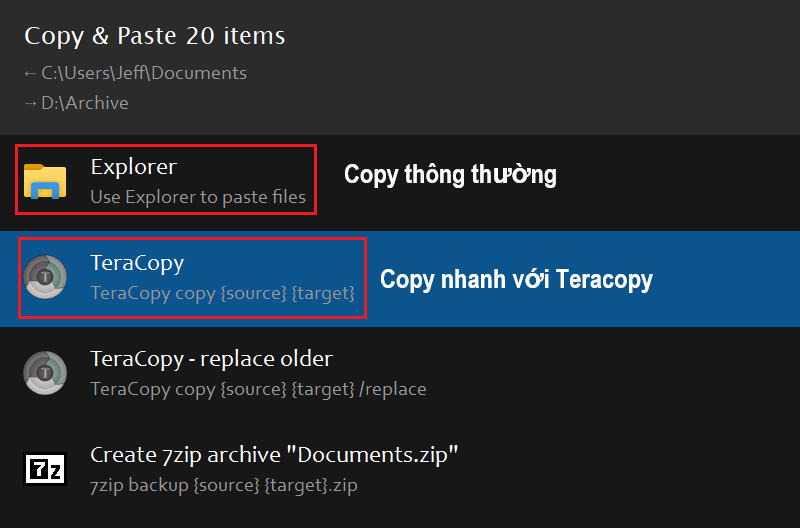 hướng dẫn sử dụng teracopy