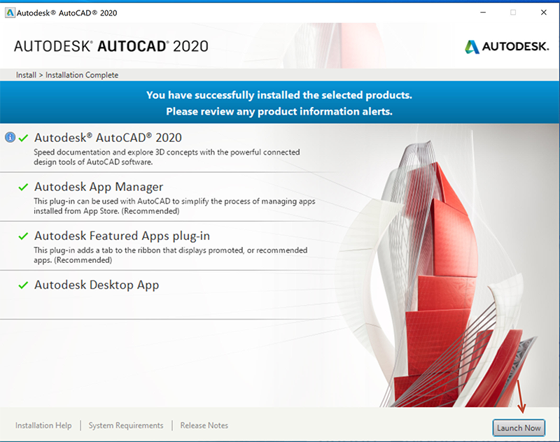 hướng dẫn c&agrave;i Autocad 2020 4