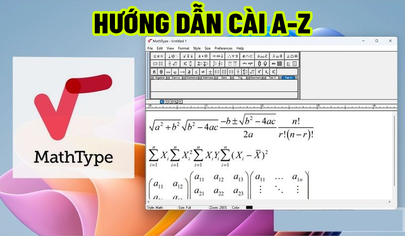 Hướng dẫn cài đặt Mathtype 7.4.4 chi tiết từ A-Z