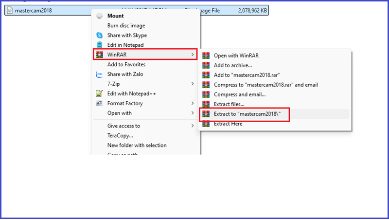 C&agrave;i Đặt Mastercam 2018