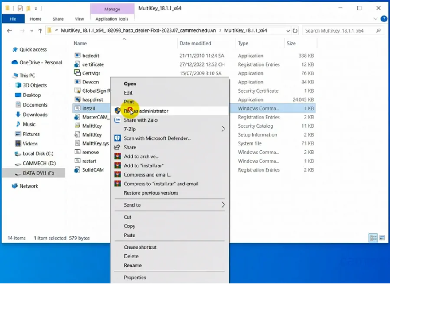 C&agrave;i Đặt Mastercam 2018